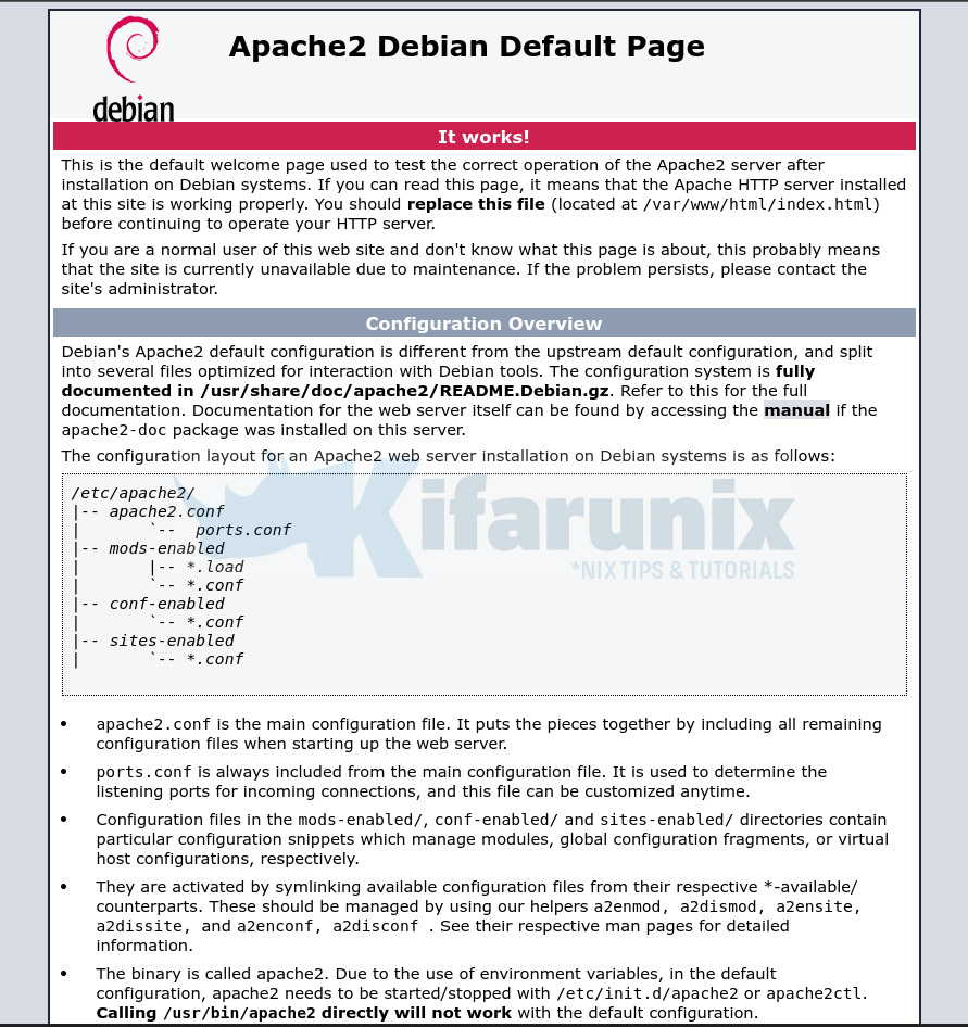 Install Apache Web Server on Debian 12