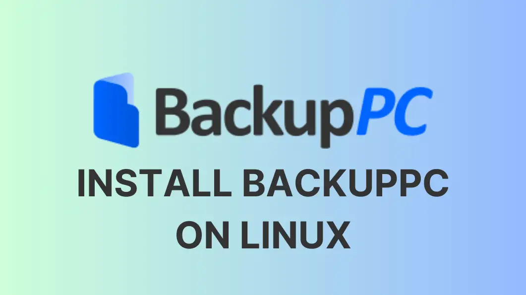 install backuppc in