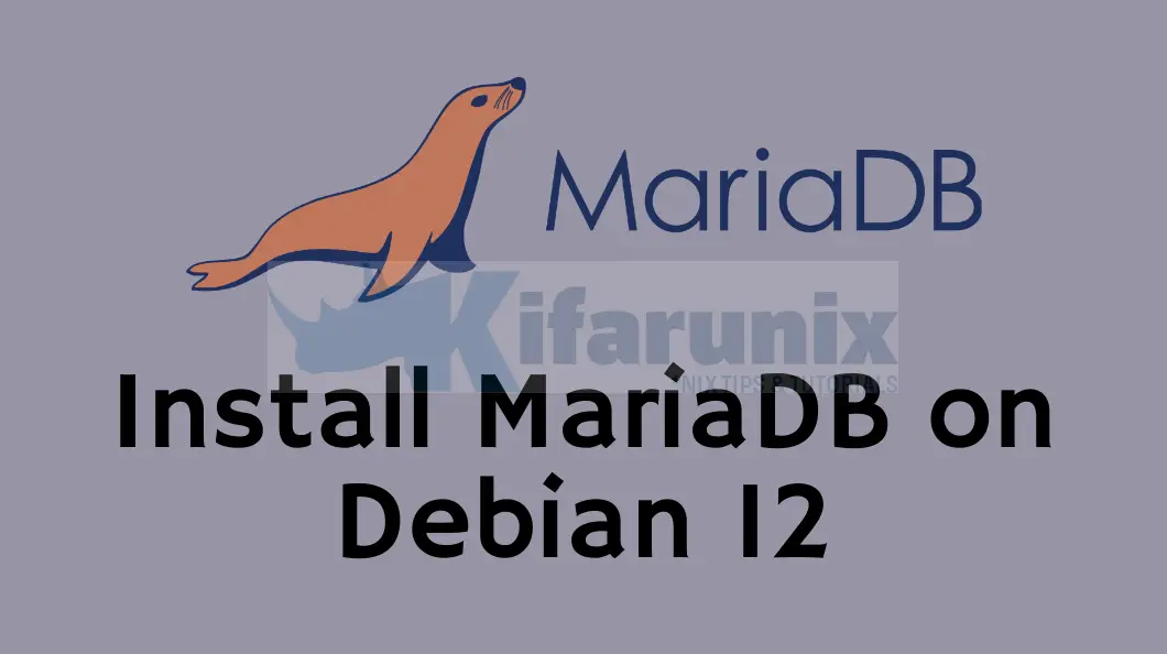 Install MariaDB 10 on Debian 12