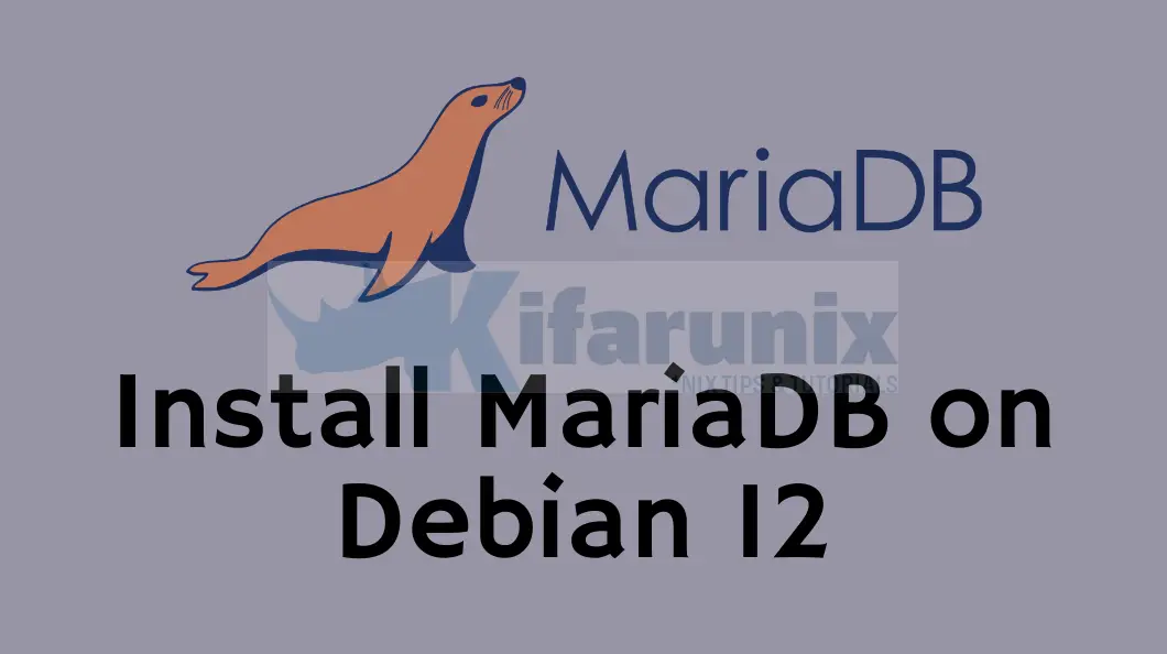 Home 20 Install MariaDB 10 on Debian 12