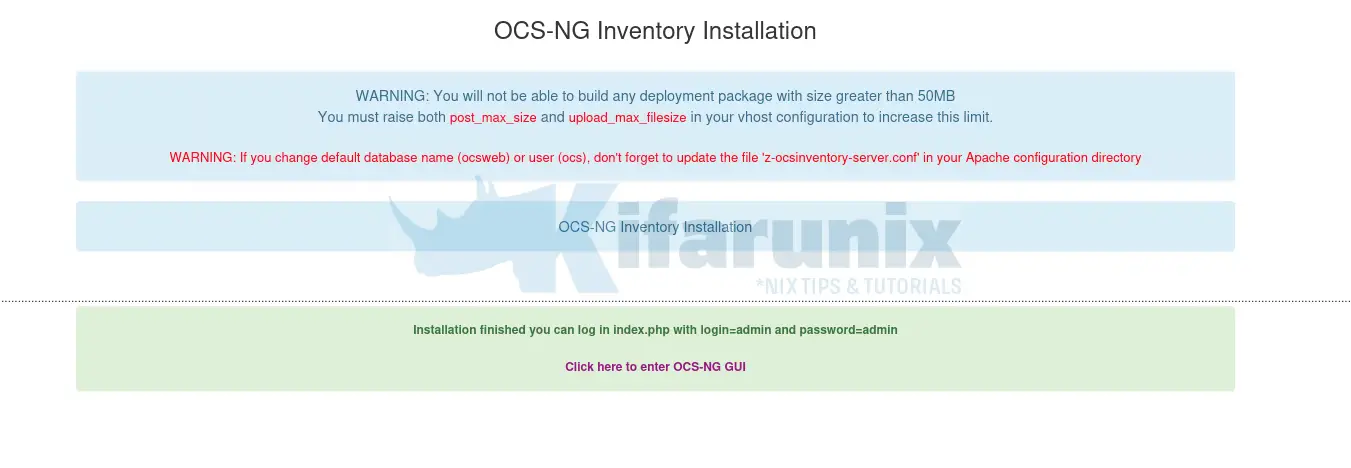 Install OCS Inventory Server on Debian