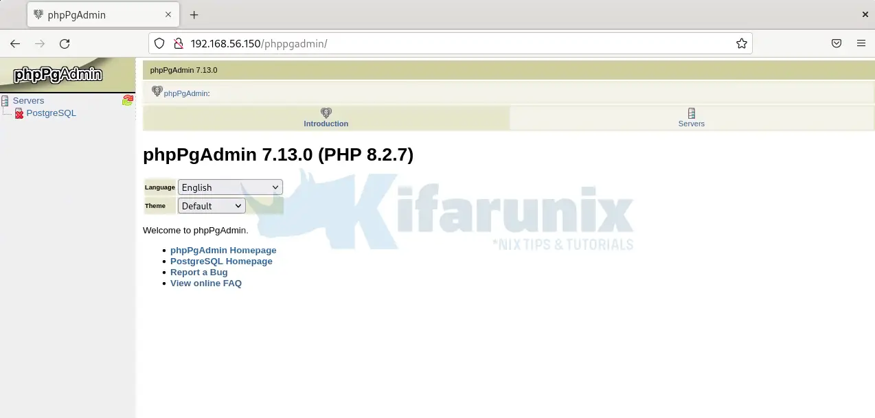 Install phpPgAdmin on Debian 12