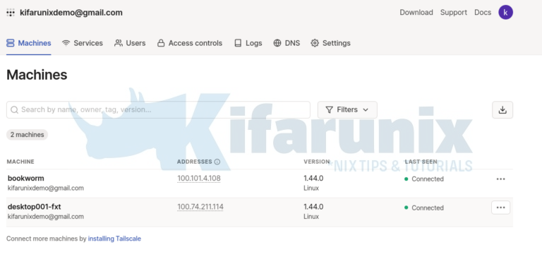 How to Install and Setup Tailscale VPN on Debian 12 - kifarunix.com