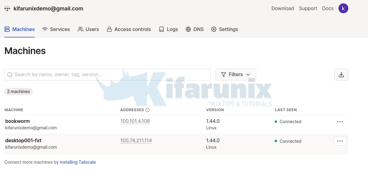 How to Install and Setup Tailscale VPN on Debian 12 - kifarunix.com