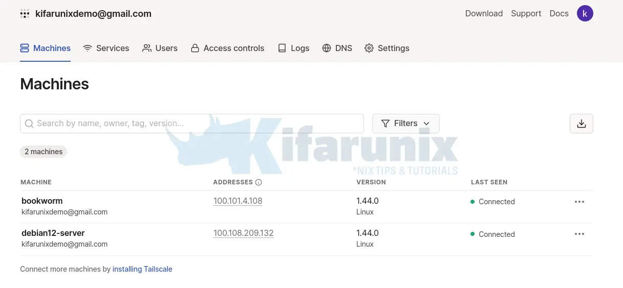 Install and Setup Tailscale VPN on Debian 12