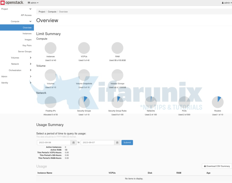 Openstack Horizon Deploy All-in-One OpenStack with Kolla-Ansible on Ubuntu 22.04 ...