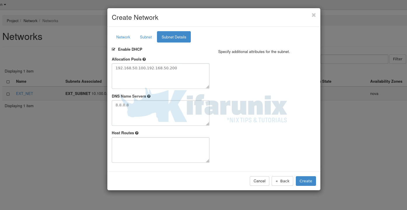 How to Configure OpenStack Networks for Internet Access - kifarunix.com
