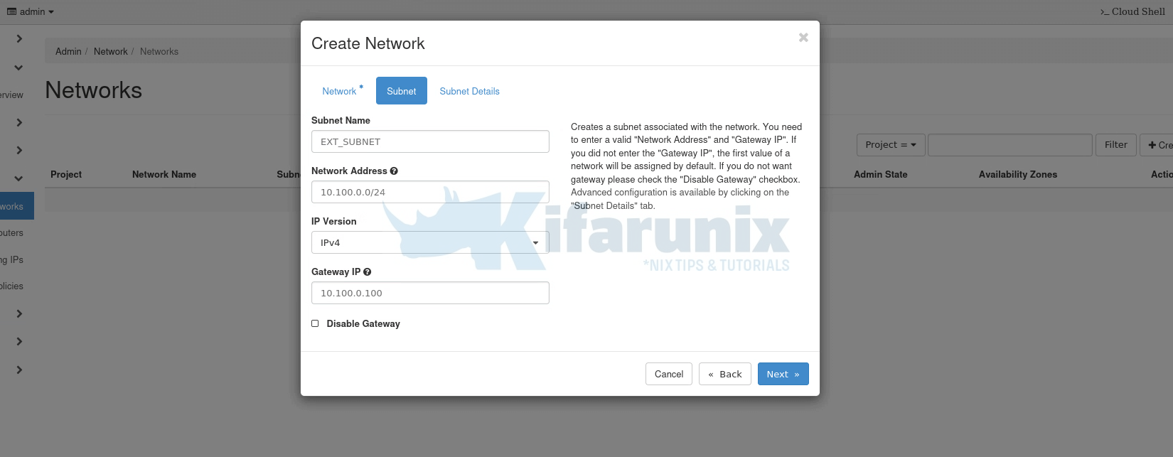 How to Configure OpenStack Networks for Internet Access - kifarunix.com