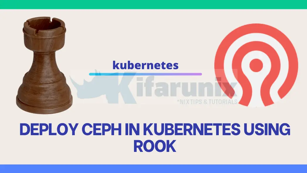 Deploy Ceph Storage Cluster in Kubernetes using Rook