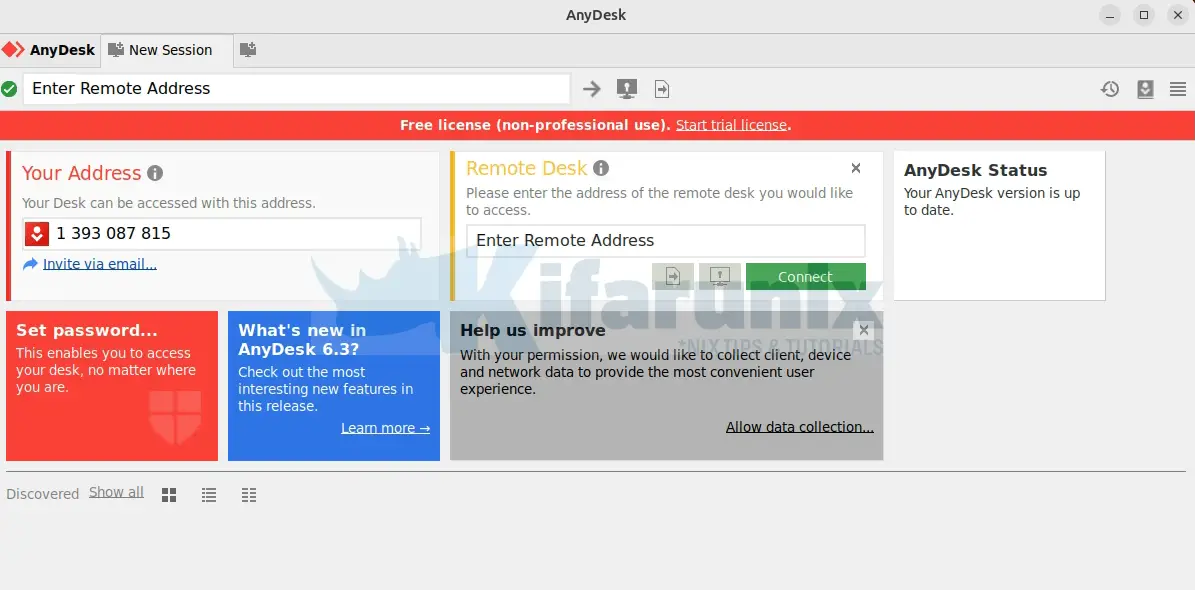 Install AnyDesk on Ubuntu 24.04/22.04/20.04 2 anydesk ui