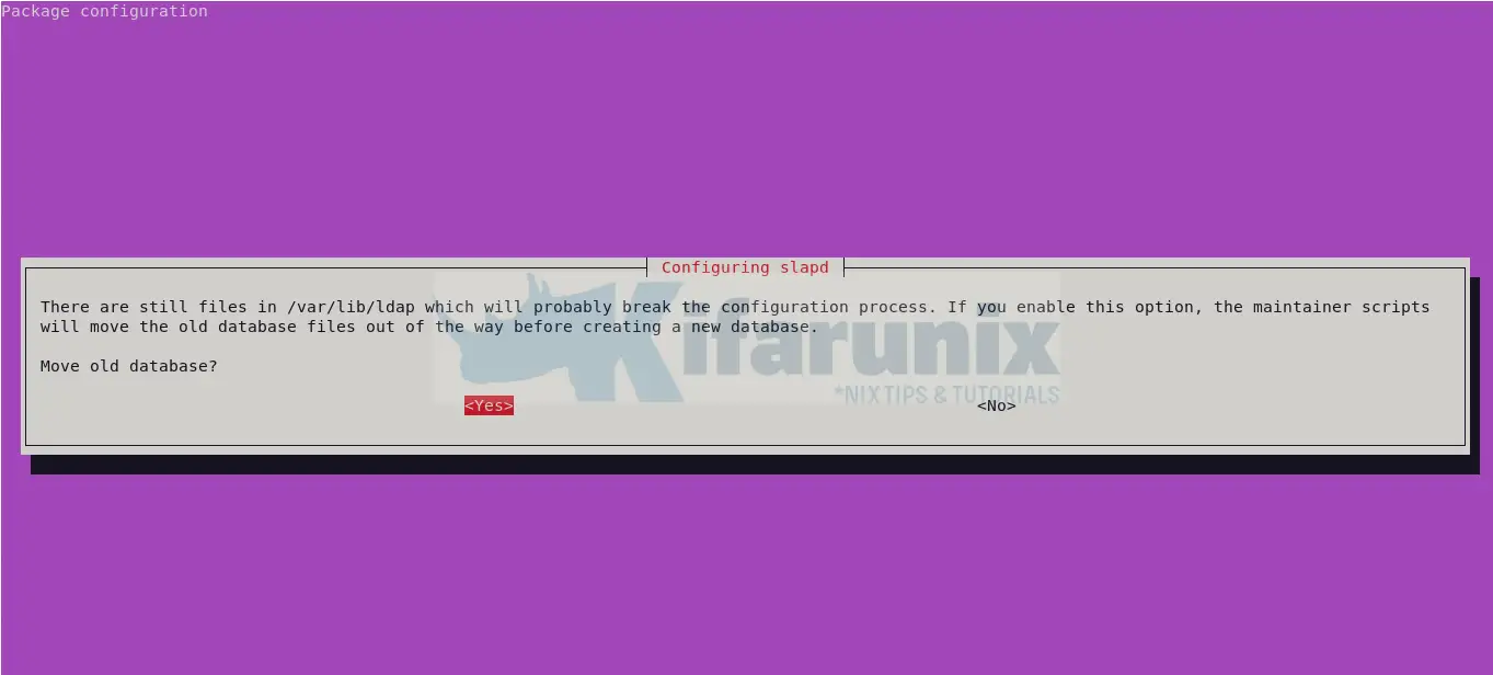 Install OpenLDAP Server on Ubuntu 24.04 6 remove old database