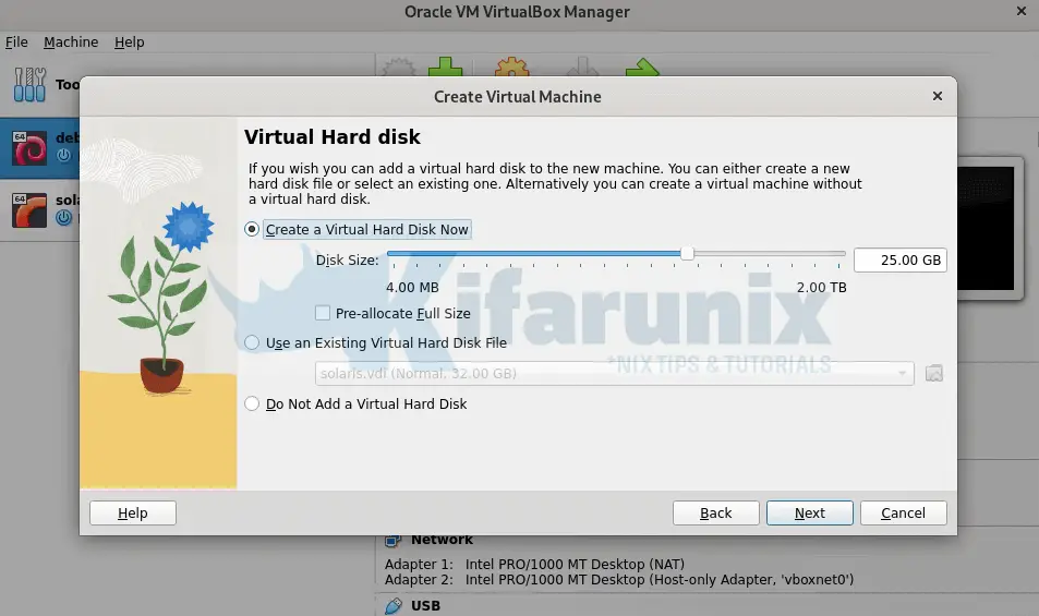 Install Ubuntu 24.04 on VirtualBox 3 ubuntu 24.04 vm virtual harddisk