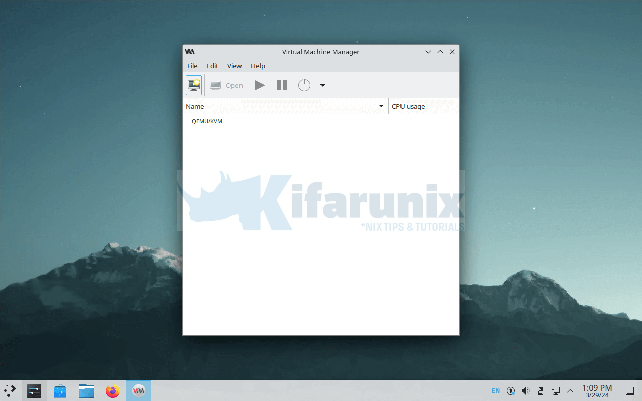 How to Install KVM on Ubuntu 24.04 2 kvm virtual manager