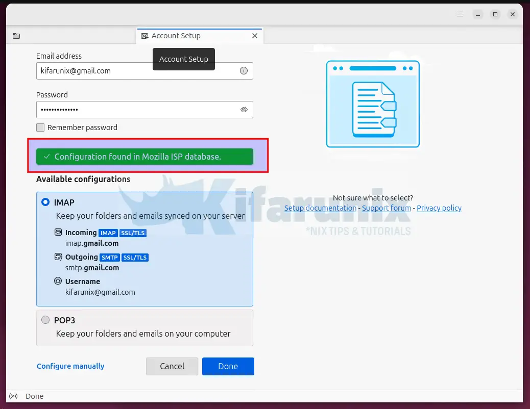 Install Thunderbird Mail Client on Ubuntu 22.04/Ubuntu 20.04 3 thunderbird mozilla ISP database