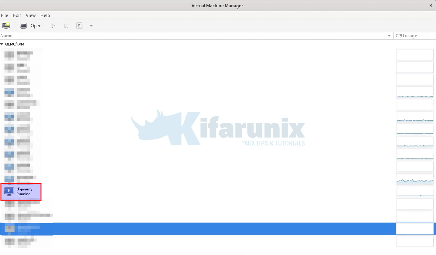 kvm virtual machine provisioned using terraform