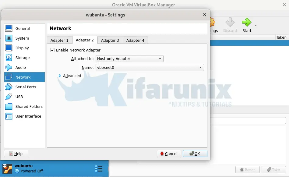Install Ubuntu 24.04 on VirtualBox 5 wubuntu network settings