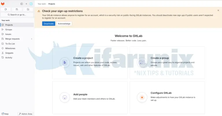 How to Install Gitlab on Ubuntu 24.04 with SSL/TLS - kifarunix.com