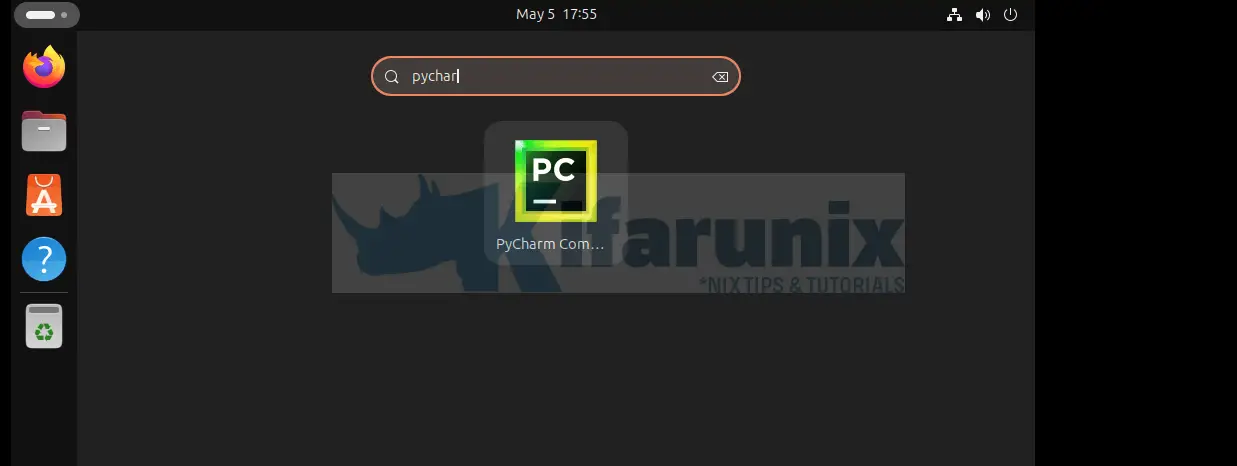 launch pycharm ubuntu 24.04