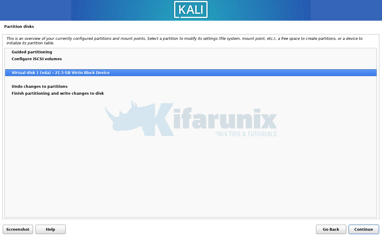 How to Import Kali Linux Image into OpenStack (2024.x): A Complete Guide 2 kali linux disk partitioning