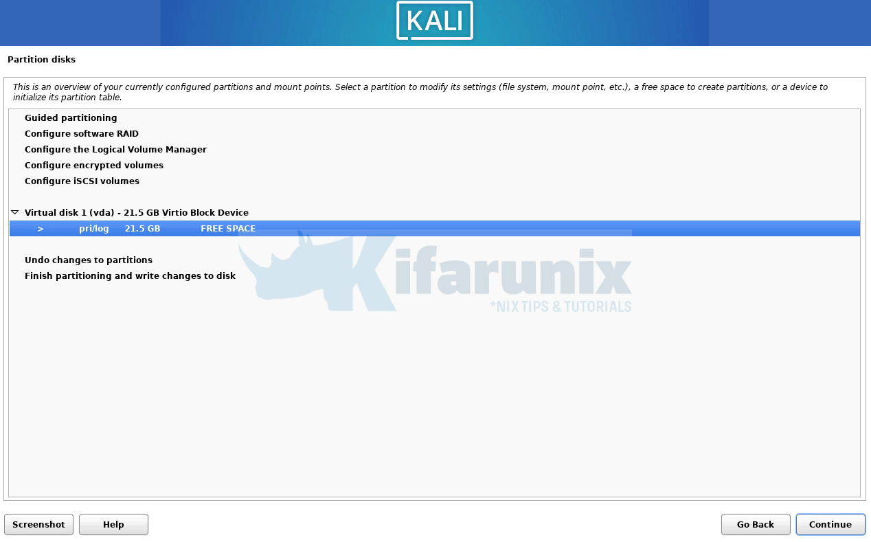 How to Import Kali Linux Image into OpenStack (2024.x): A Complete Guide 4 kali linux disk partitioning