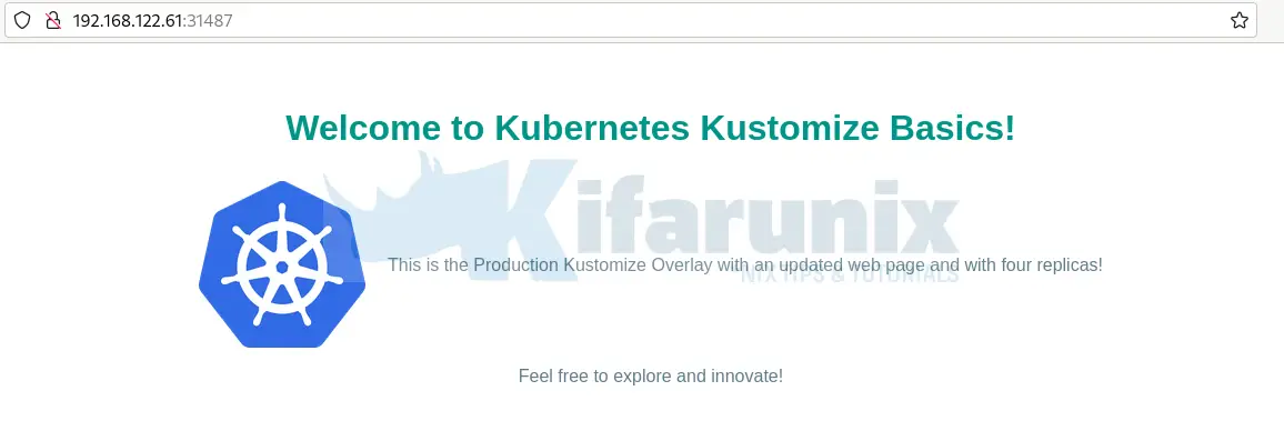 kubernetes kustomize overlays