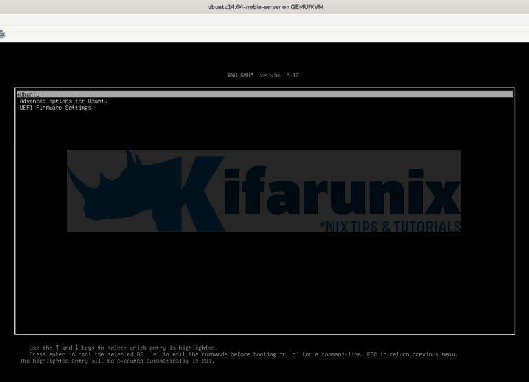 Install Ubuntu 24.04 with UEFI and Software RAID 1 - kifarunix.com