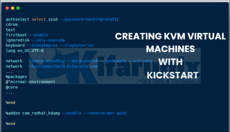 Kvm Virtualization Tutorial Creating KVM Virtual Machines with Kickstart: A Step-by-Step Guide ...