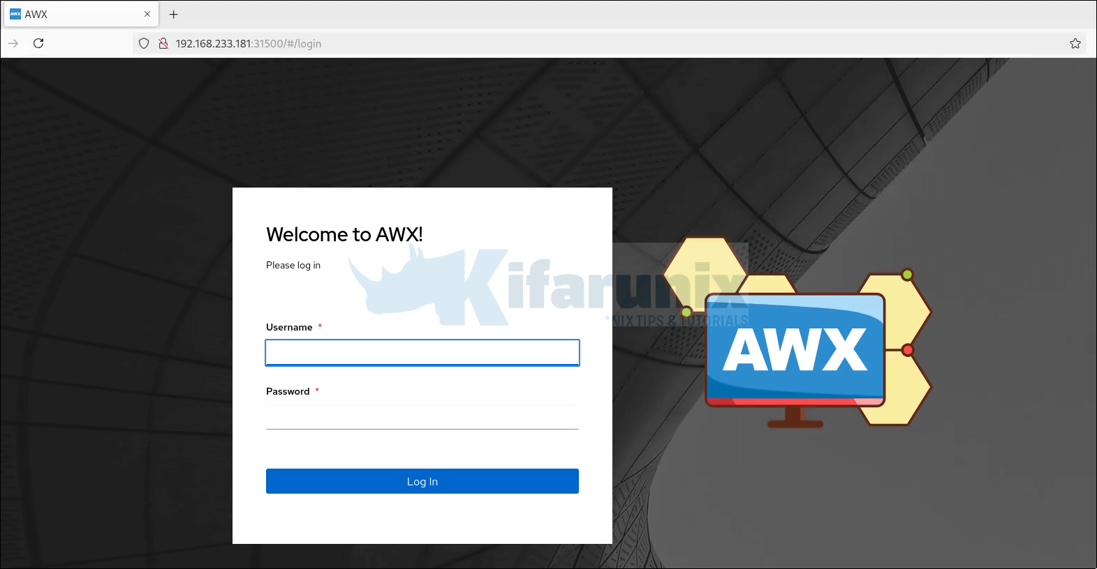 deploy AWX on Kubernetes cluster using AWX Operator