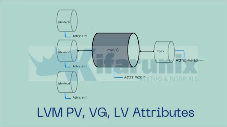 Exploring LVM: Learn About Common PV, LV, and VG Attributes - kifarunix.com