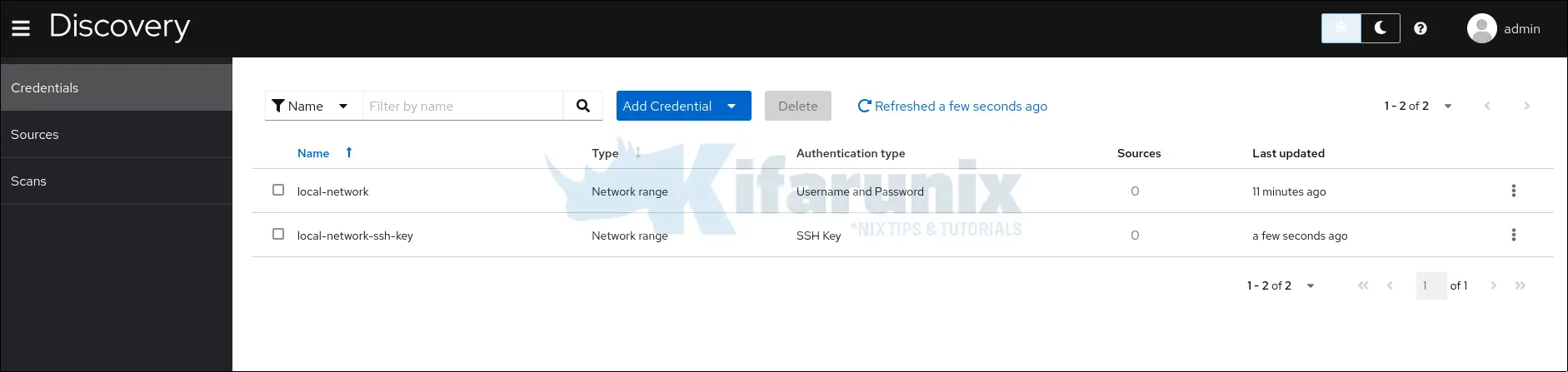 How to Install Red Hat Discovery Tool on RHEL 9 4 network credentials defined discovery tool