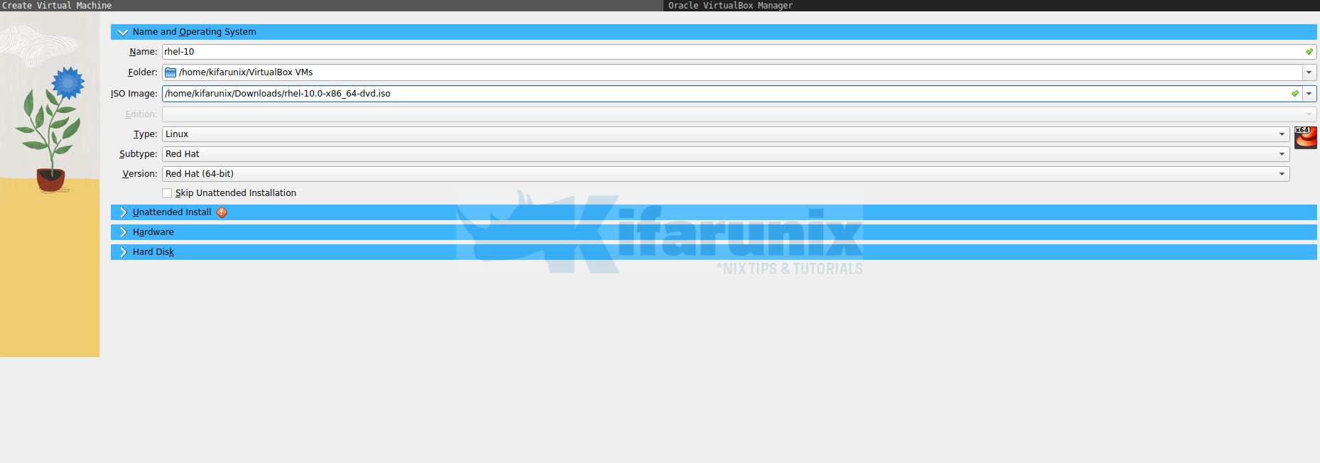 How to Install RHEL 10 on VirtualBox 2 How to Install RHEL 10 on VirtualBox