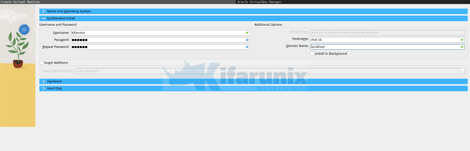 How to Install RHEL 10 on VirtualBox 3 rhel 10 on virtualbox unattended install