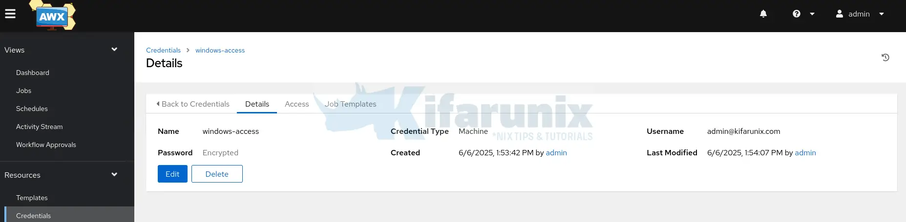 windows machine credentials