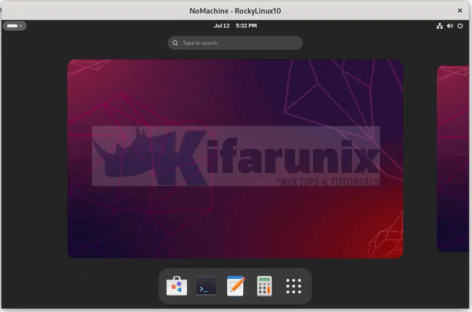 Install NoMachine on Rocky Linux 10 8 nomachine rocky linux 10 desktop