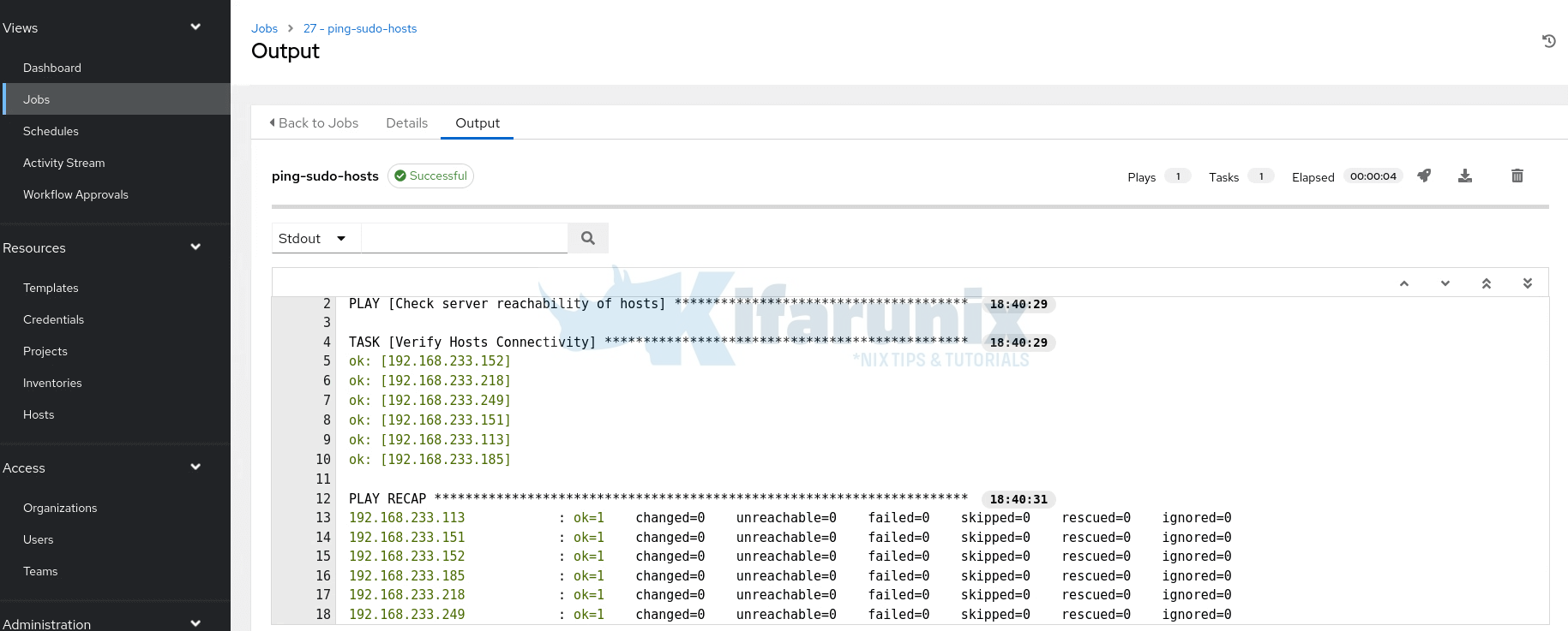 Patch Sudo CVEs 2025-32462 & 2025-32463 using Ansible AWX 7 ping sudo patch hosts ansible