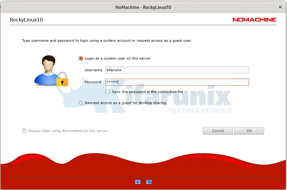How to Install NoMachine on AlmaLinux 10 3 rocky linux nomachine desktop