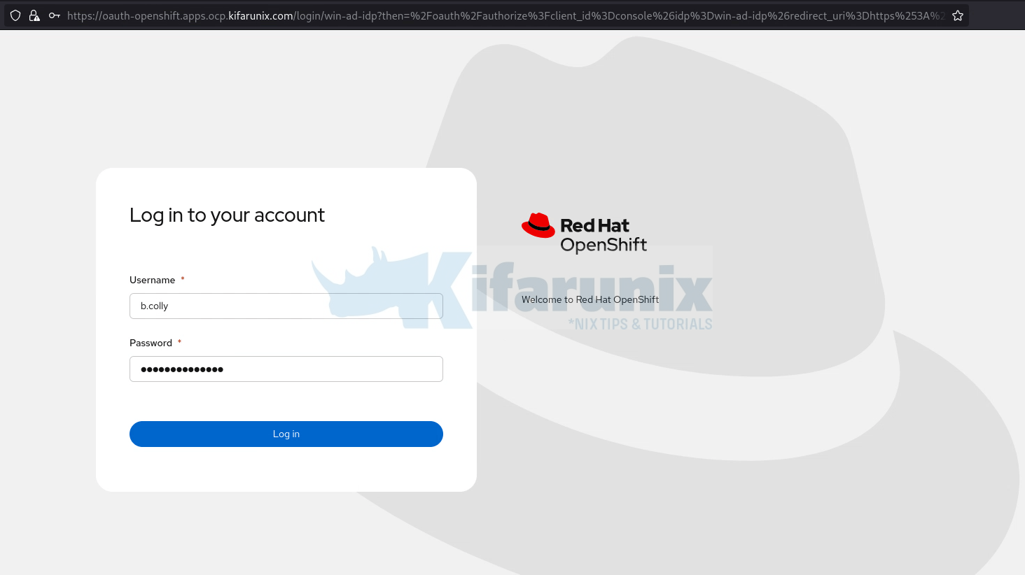 Integrate OpenShift with Active Directory for Authentication