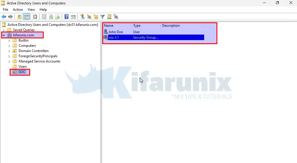 Install and Set Up Active Directory on Windows Server 2025 with LDAPS 6 add ad ou users groups