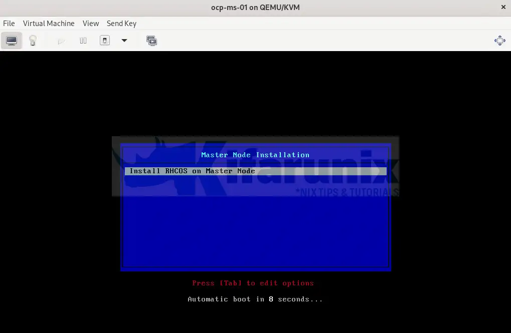 boot master nodes ocp upi