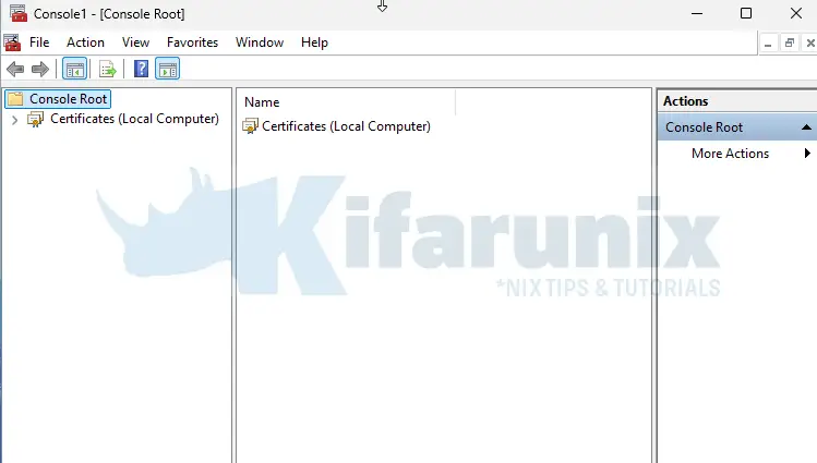 local computer certificates