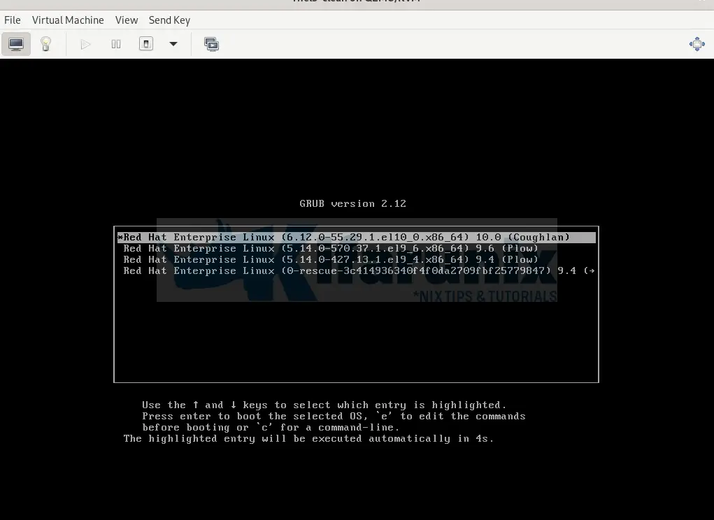 Upgrade RHEL 9 to RHEL 10 using LEAPP Tool