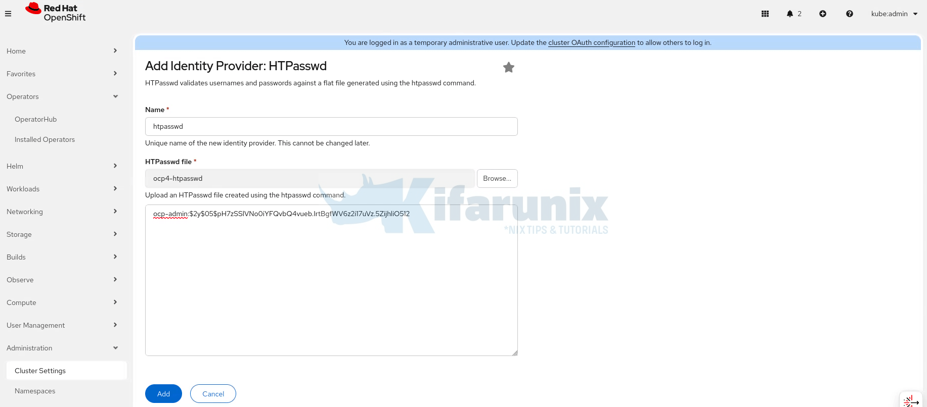 htpasswd users file for htpasswd idp openshift