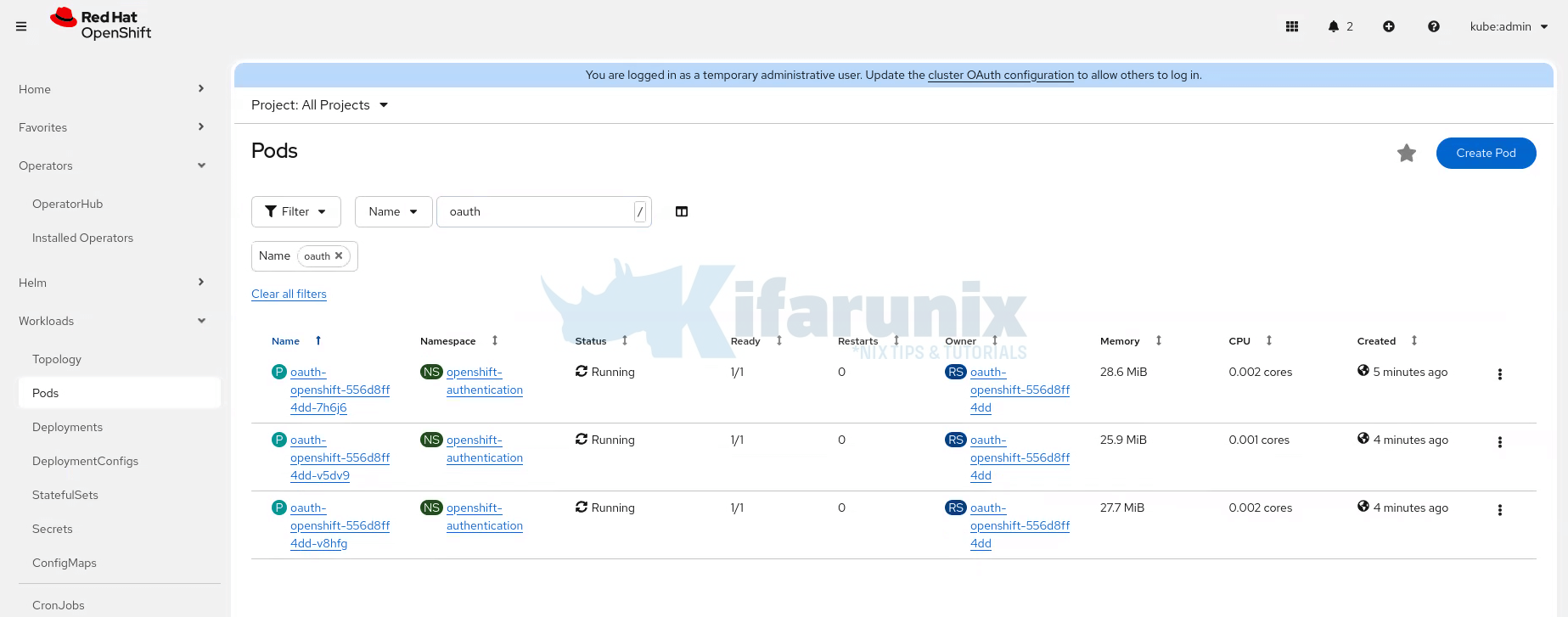 Step-by-Step Guide: How to Configure HTPasswd Identity Provider in OpenShift 4.x 5 oauth pods openshift authentication
