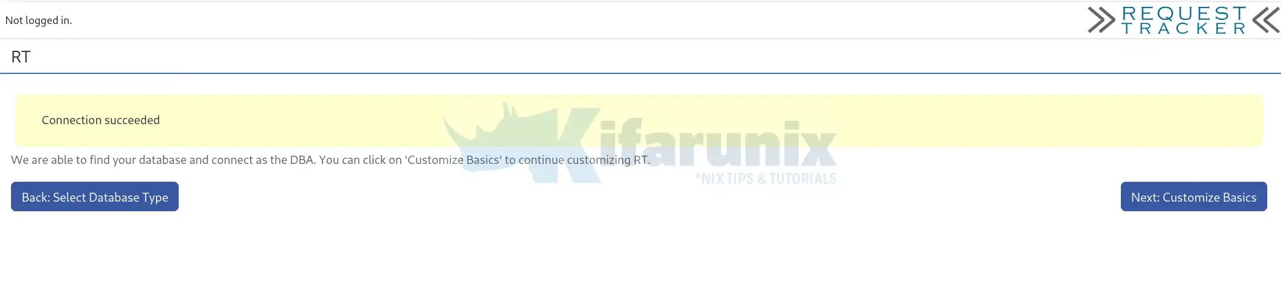 Install Request Tracker (RT) with MariaDB on CentOS 8 3 rt database connection status