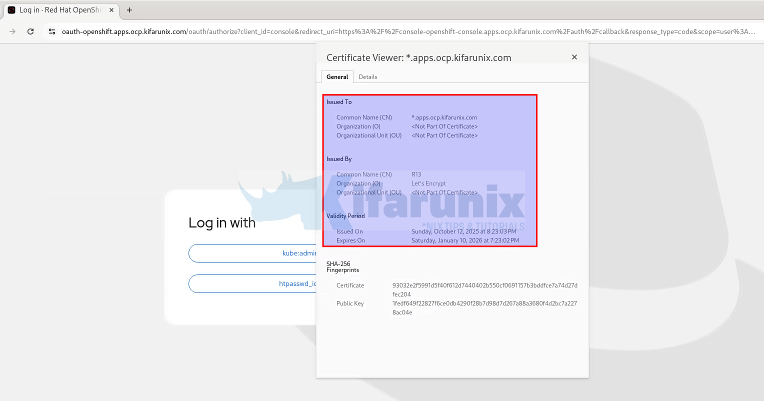 Replace OpenShift Self-Signed Ingress and API Certificates with Lets Encrypt