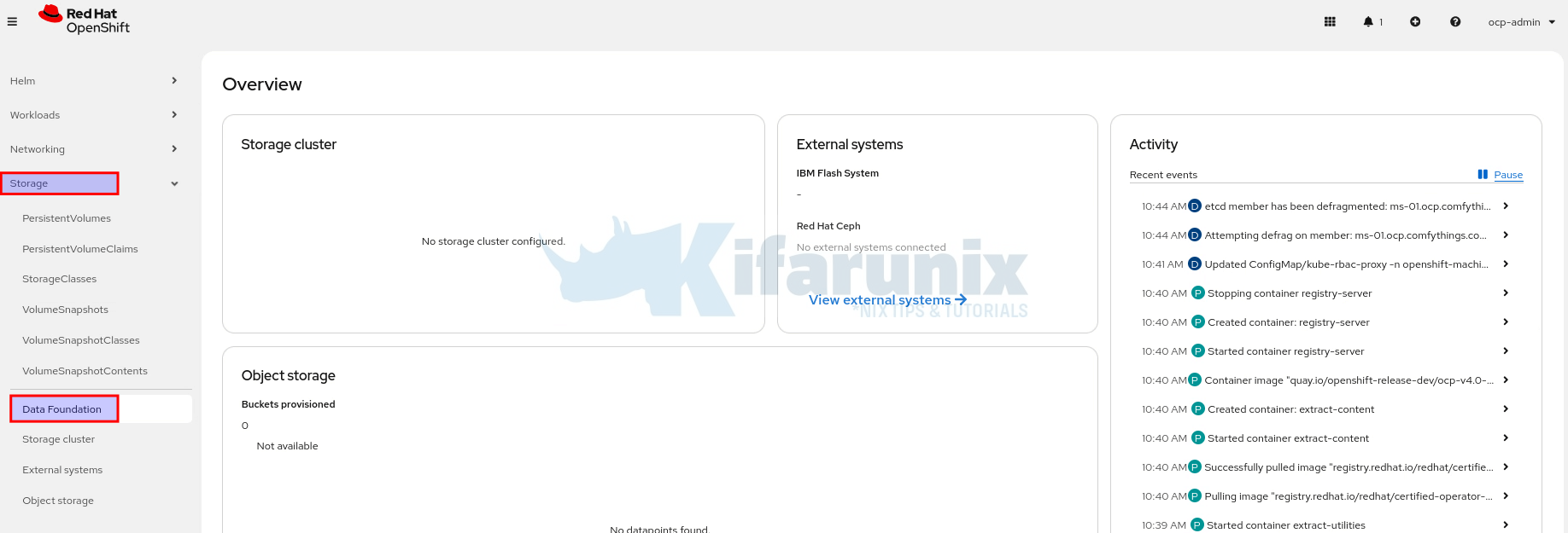 odf storage data foundation