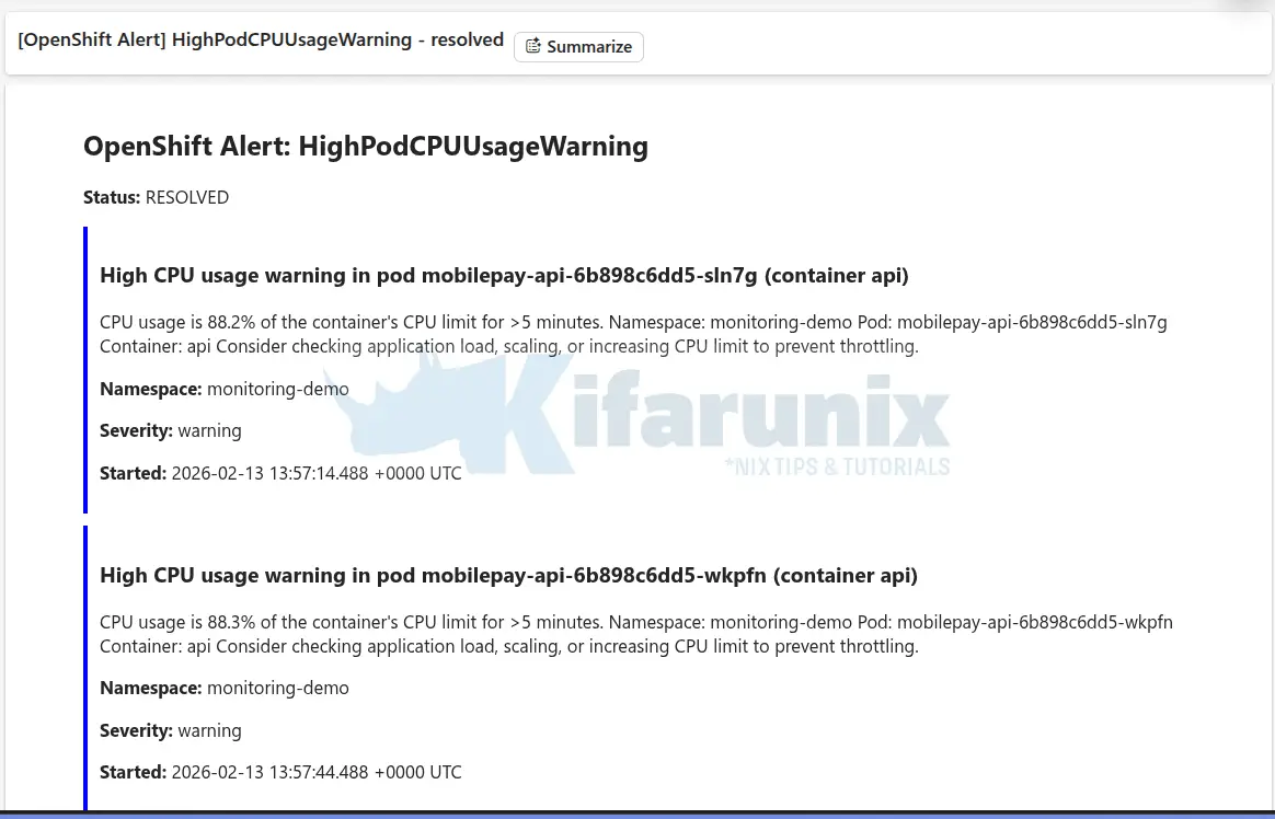 alerting state resolved