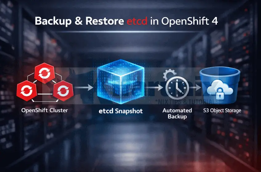 Backup and Restore etcd in OpenShift 4 with Automated Scheduling & S3 Storage Integration