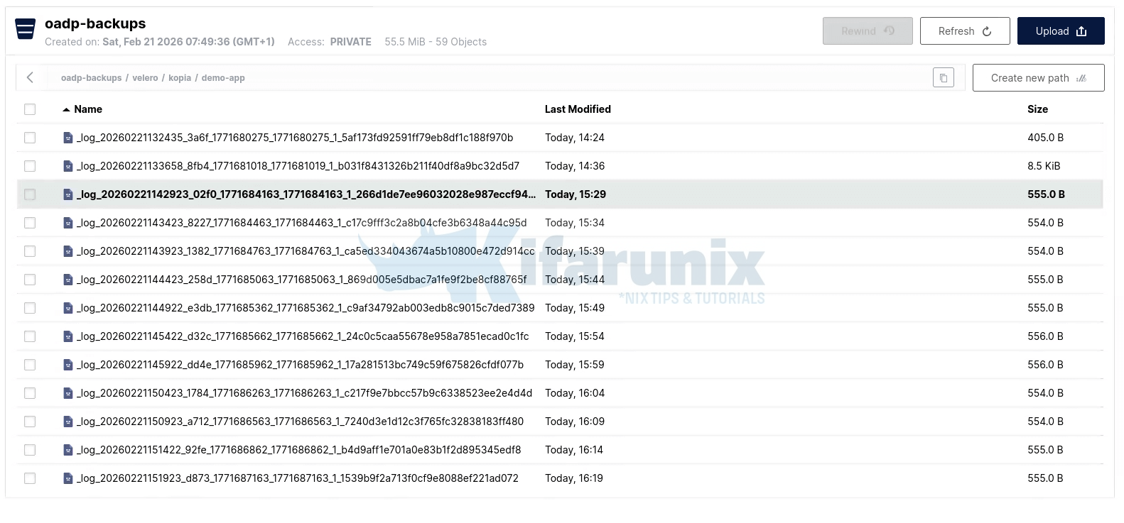 Backup Applications and Persistent Volumes in OpenShift with OADP