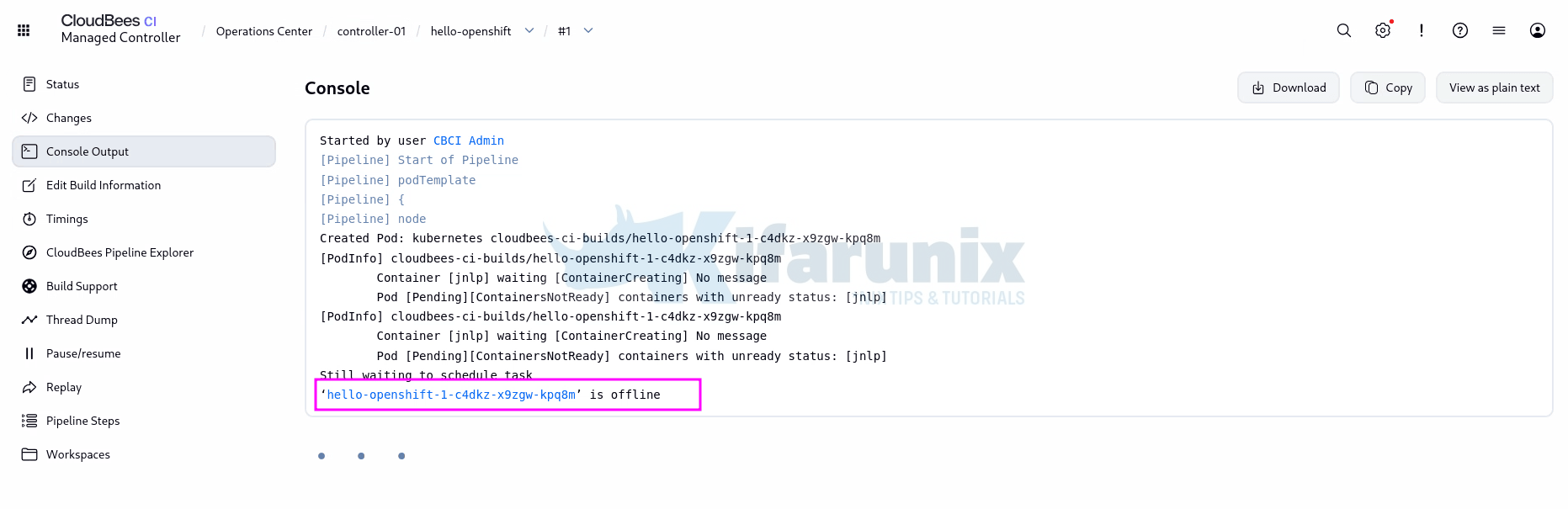 Deploying CloudBees CI on OpenShift: Architecture, Installation, Security, and Production Best Practices 10 pipeline build status